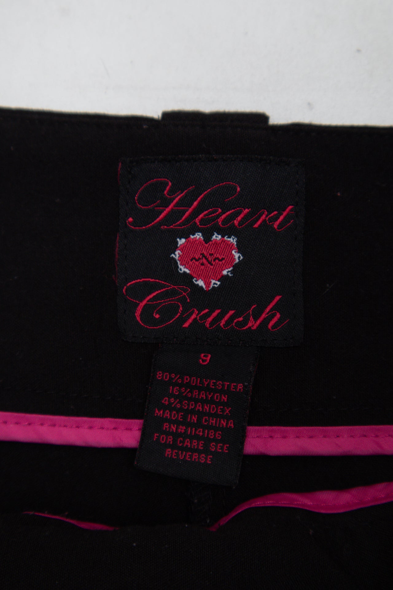#191 Heart Crush Pants Black | c. 193 | Size 10