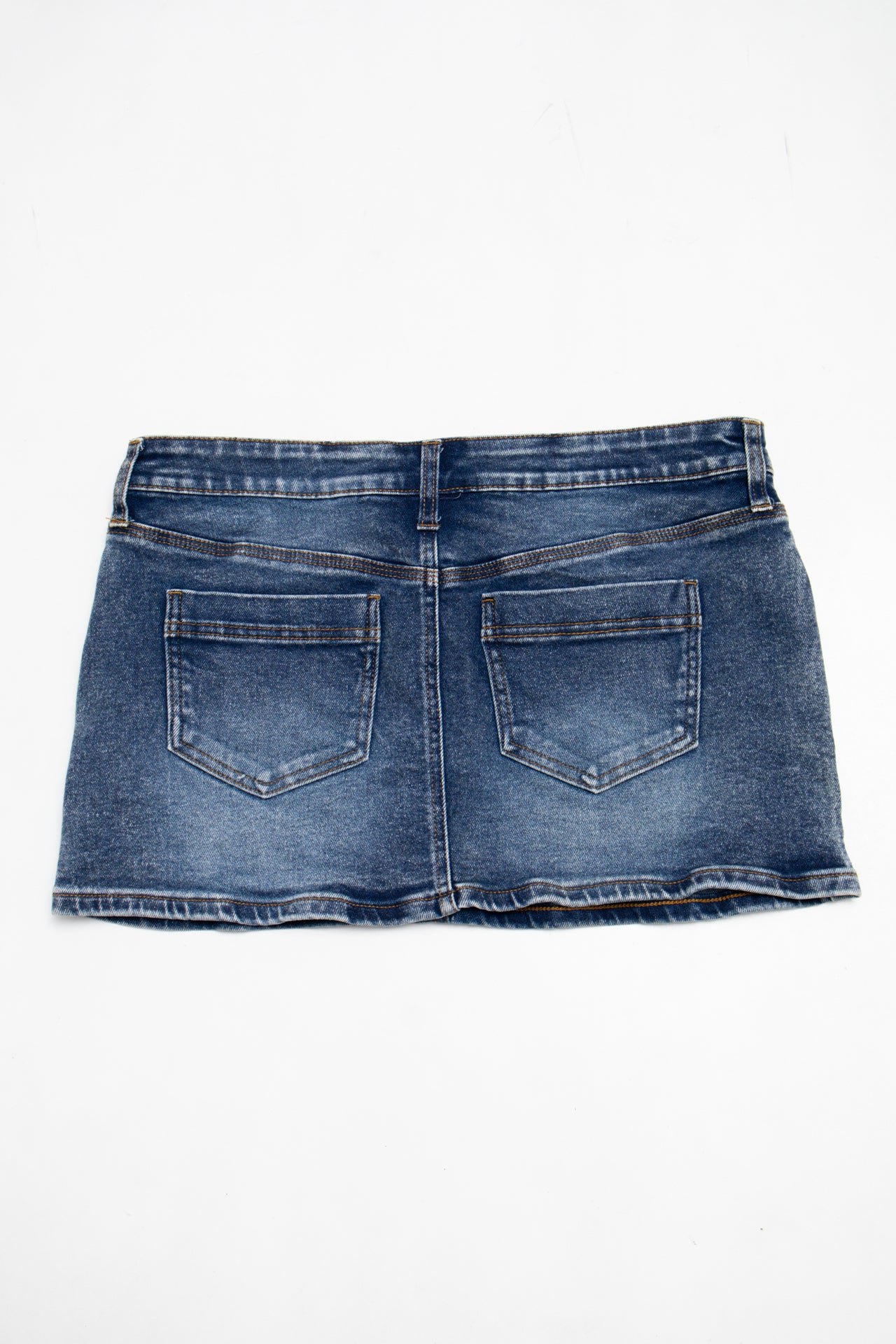 #057 Denim Mini Skirt Blue | c. 204 | Size 12