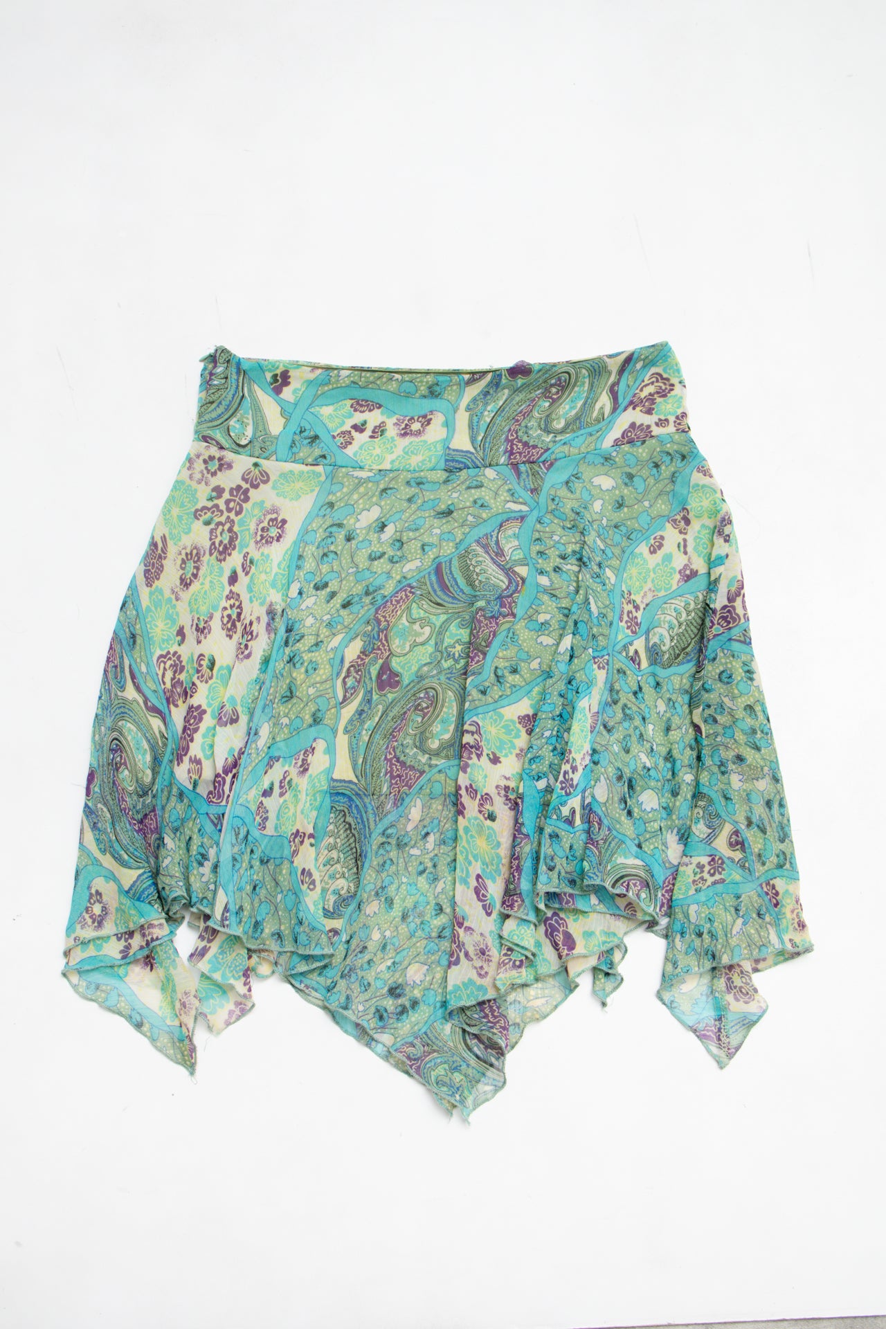 #116 Valleygirl Long Skirt Green | c. 213 | Size 10
