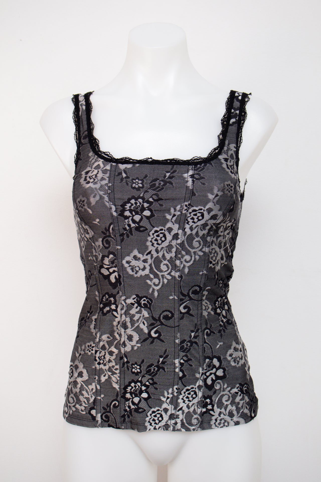 #023 White House Black Market Camisole Top Gray | c. | Size 6/8