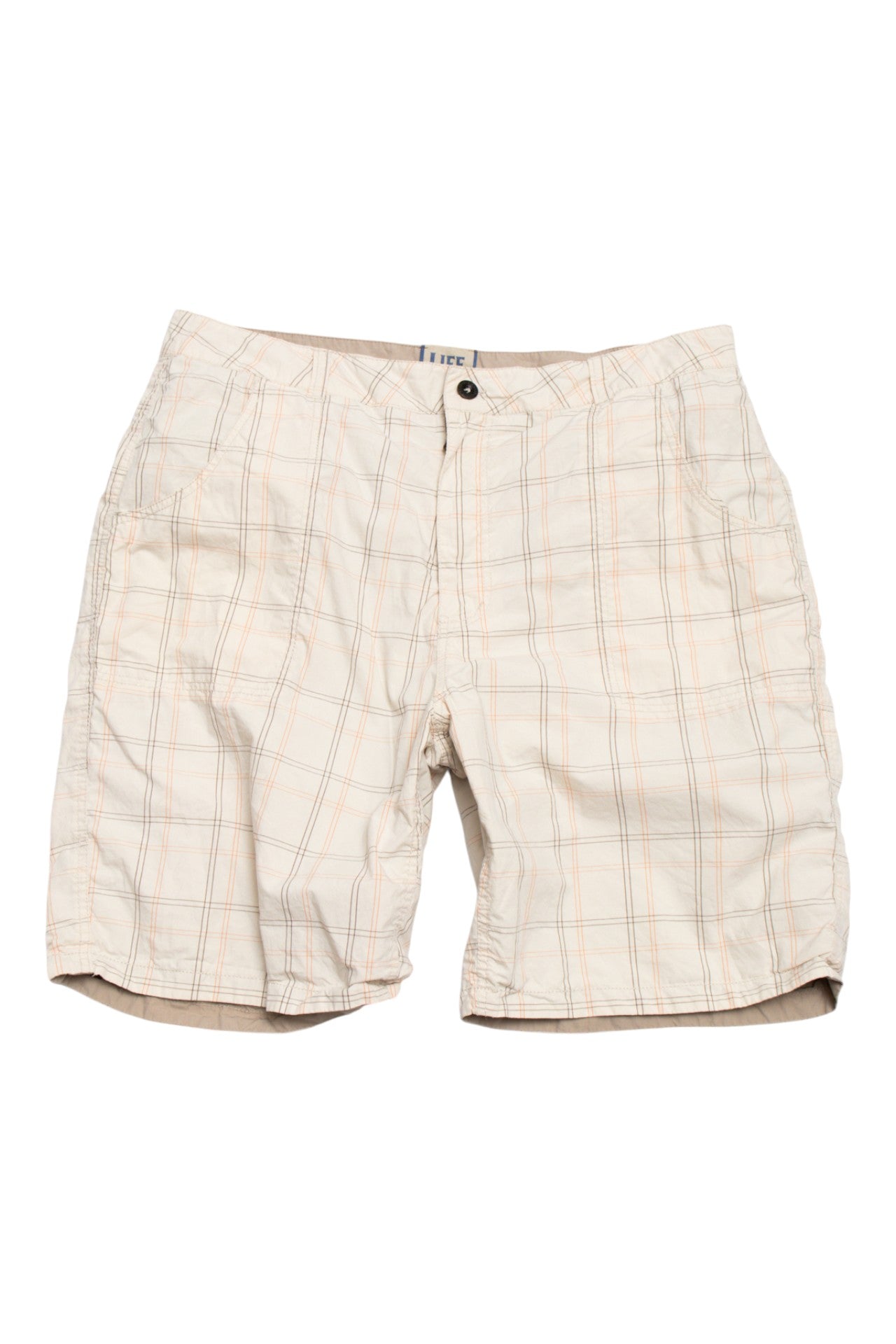 #115 Life Is Good Shorts White | c. 204 | Size 16/18