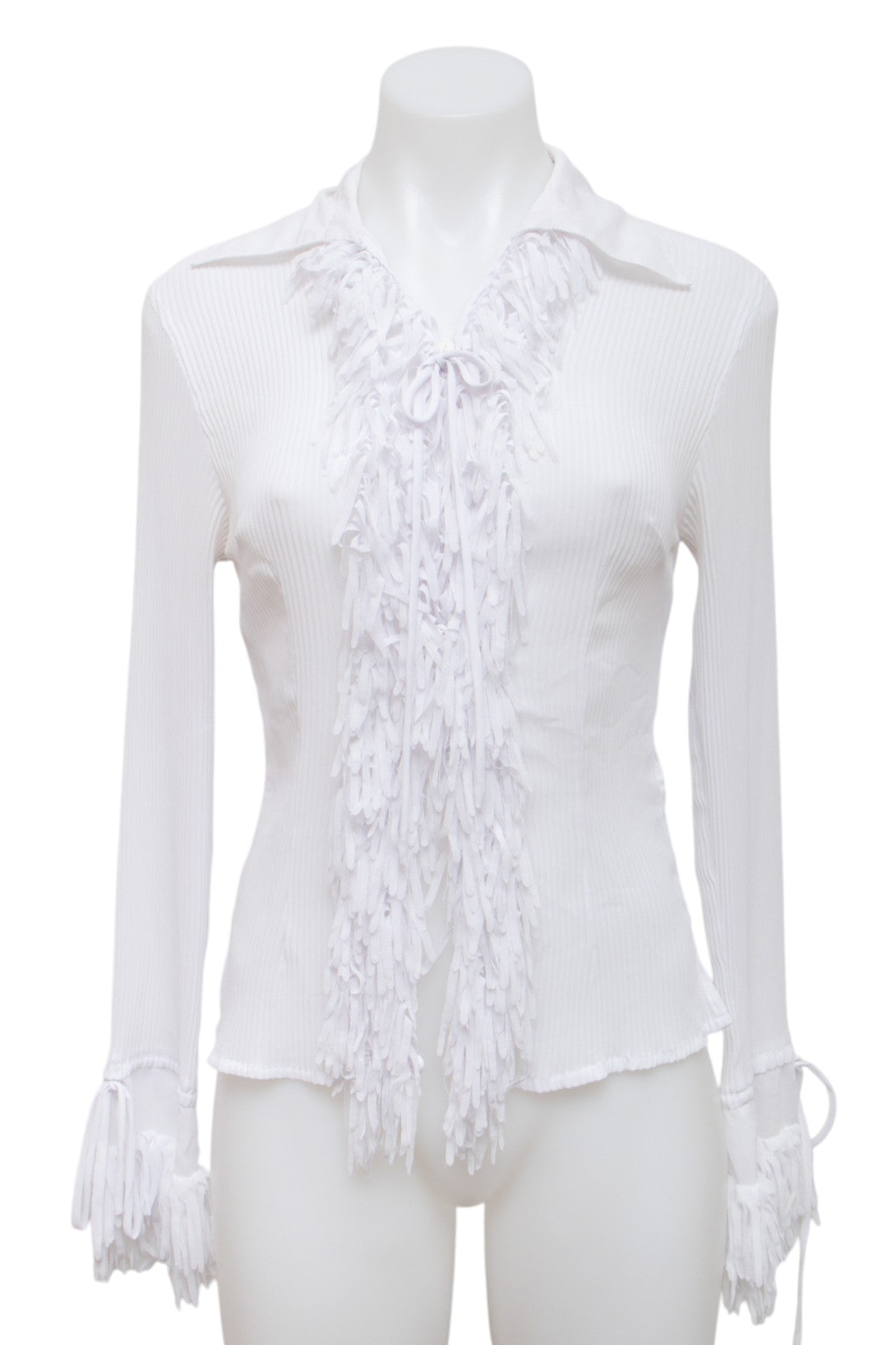 # Black Heart Cami Top White | c. 194 | Size 8