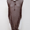 #064 Heart Star Moon Camisole Top Brown | c. 201 | Size