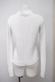 #123 Lulu Castagnette T-shirt White | c. 198 | Size 8