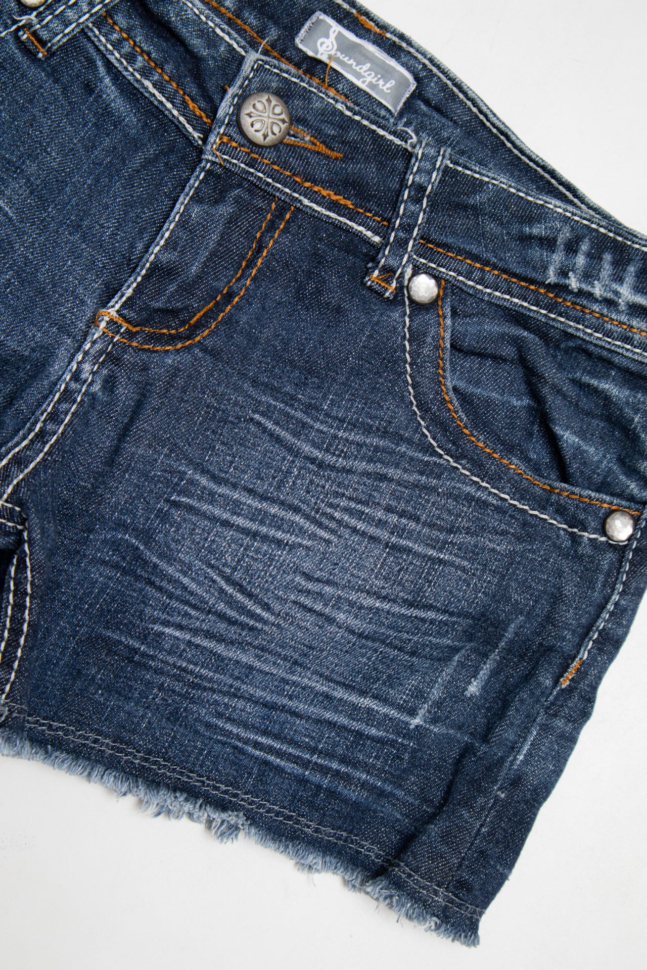 #104 Soundgirl Denim Shorts Blue | c. 204 | Size 6