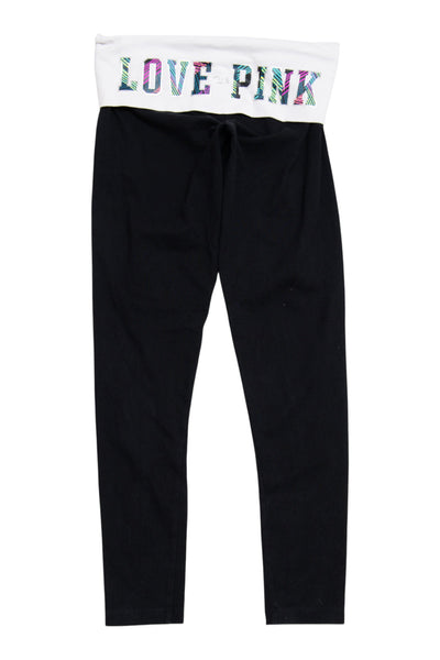 #121 Pink Victoria's Secret Pants Black | c. 202 | Size 8