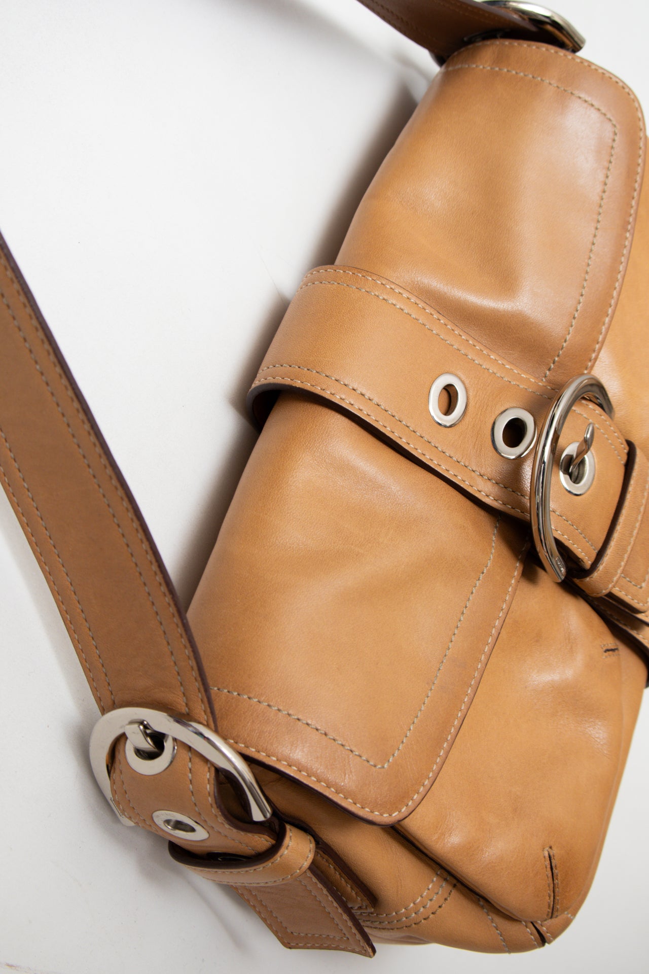 #161 Coach Shoulder Bag Brown | c. 187 | Size