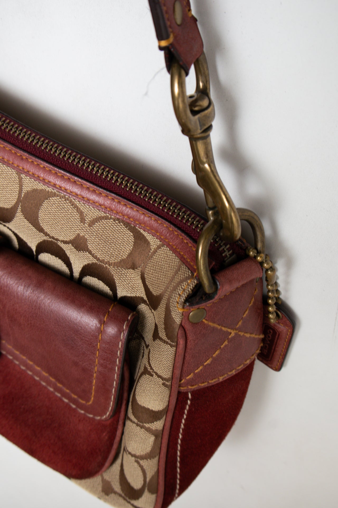 #153 Coach Shoulder Bag Brown | c. 187 | Size