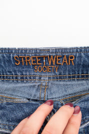 #084 Streetwear Society Booty Short Blue | c. 213 | Size 8