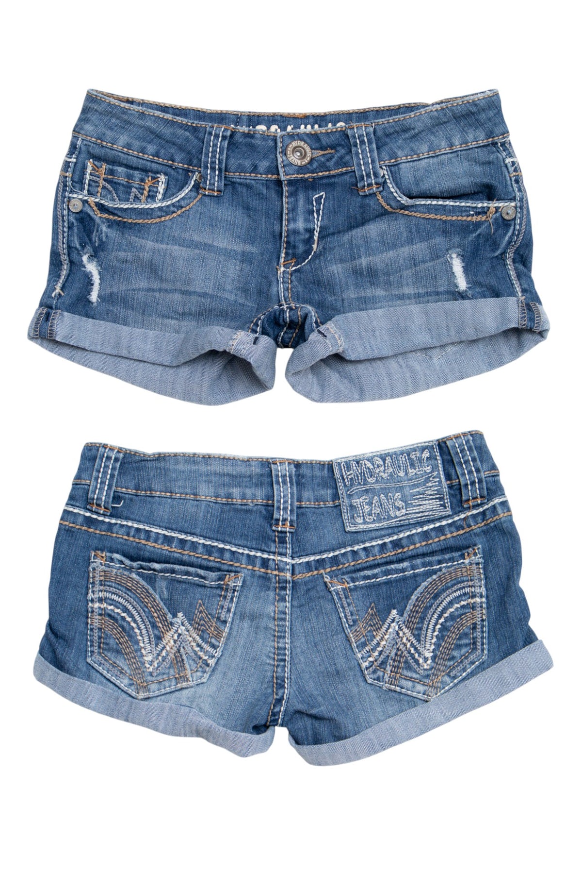 #192 Hydraulic Jeans Booty Short Blue | c. 209 | Size 6