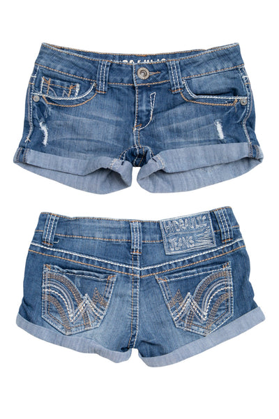 #192 Hydraulic Jeans Booty Short Blue | c. 209 | Size 6