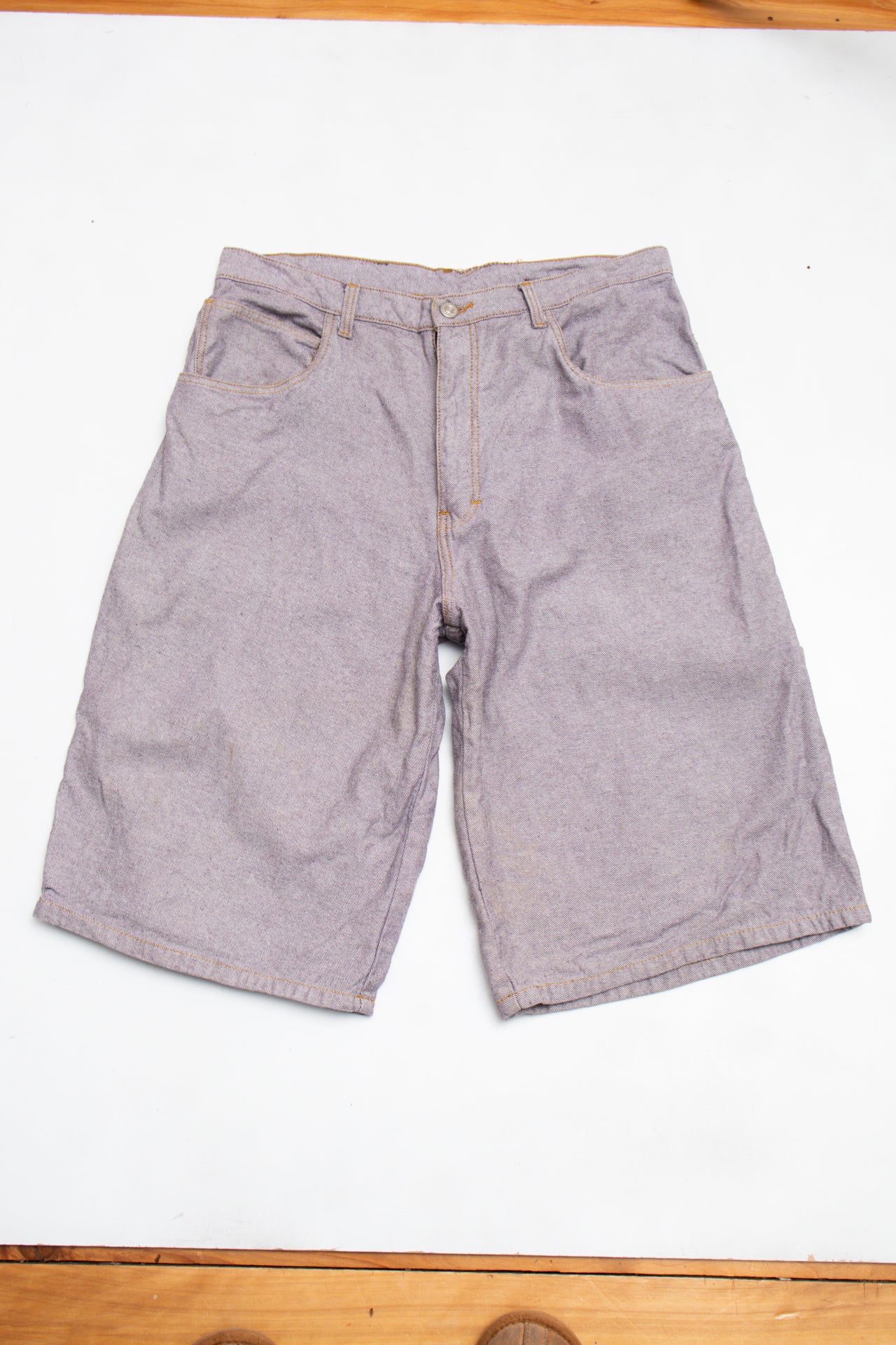 #126 Phat Fuel Denim Shorts Gray | c. 201 | Size 14