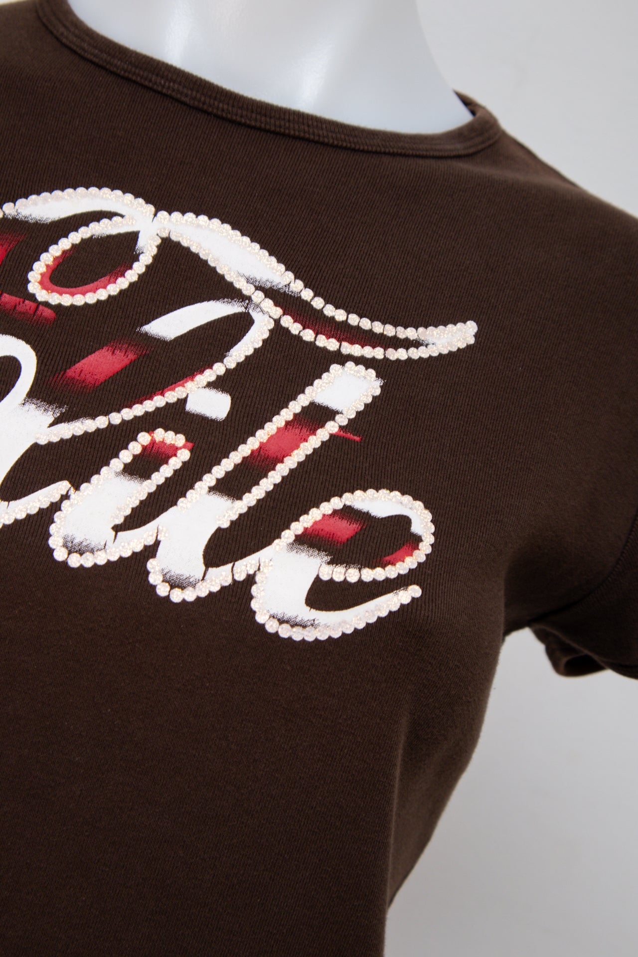 #093 Elite Models Fashion T-shirt Brown | c. 199 | Size 10/12