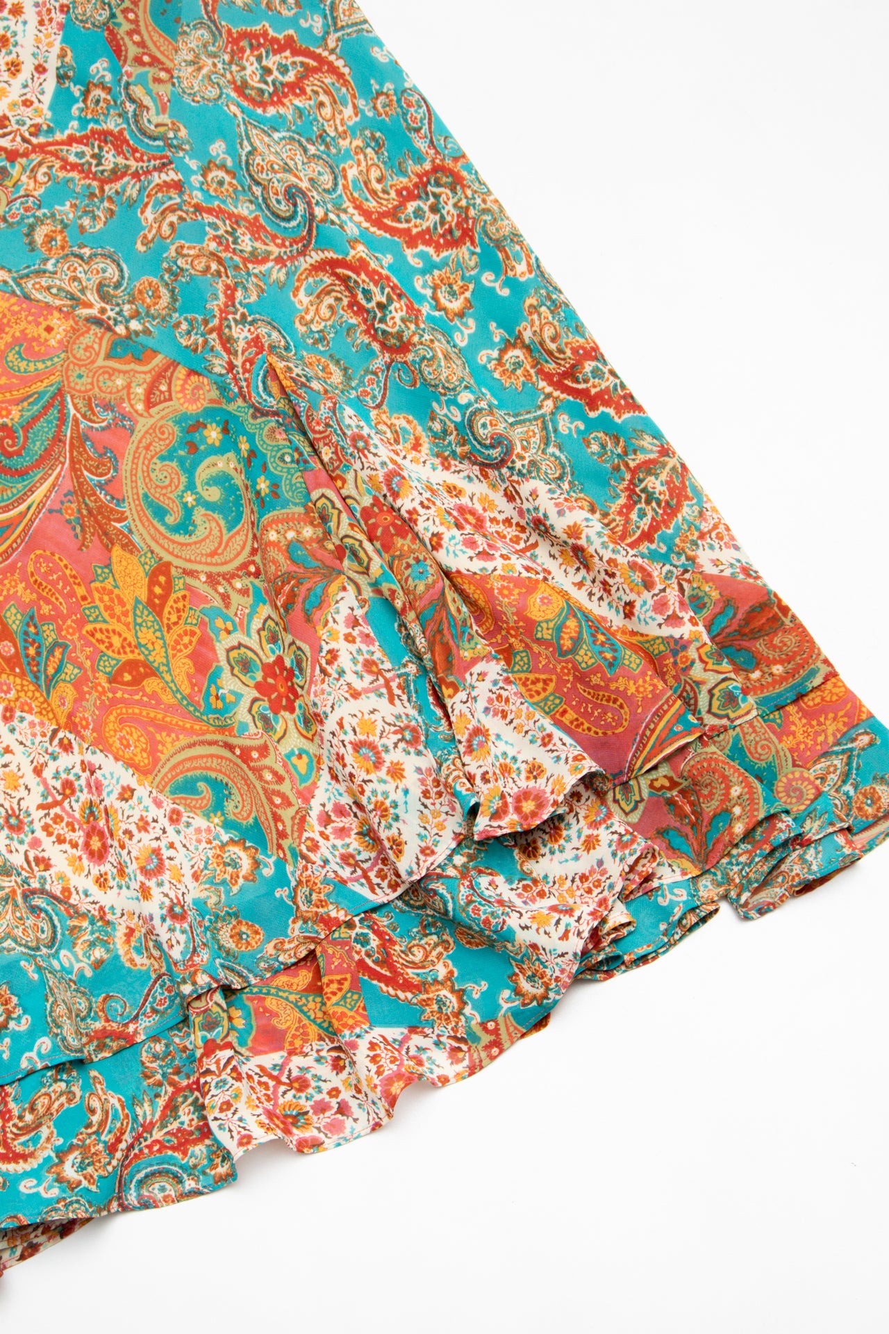 #118 Chaps Long Skirt Blue | c. 213 | Size 12/14