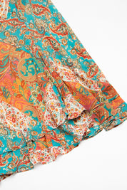 #118 Chaps Long Skirt Blue | c. 213 | Size 12/14