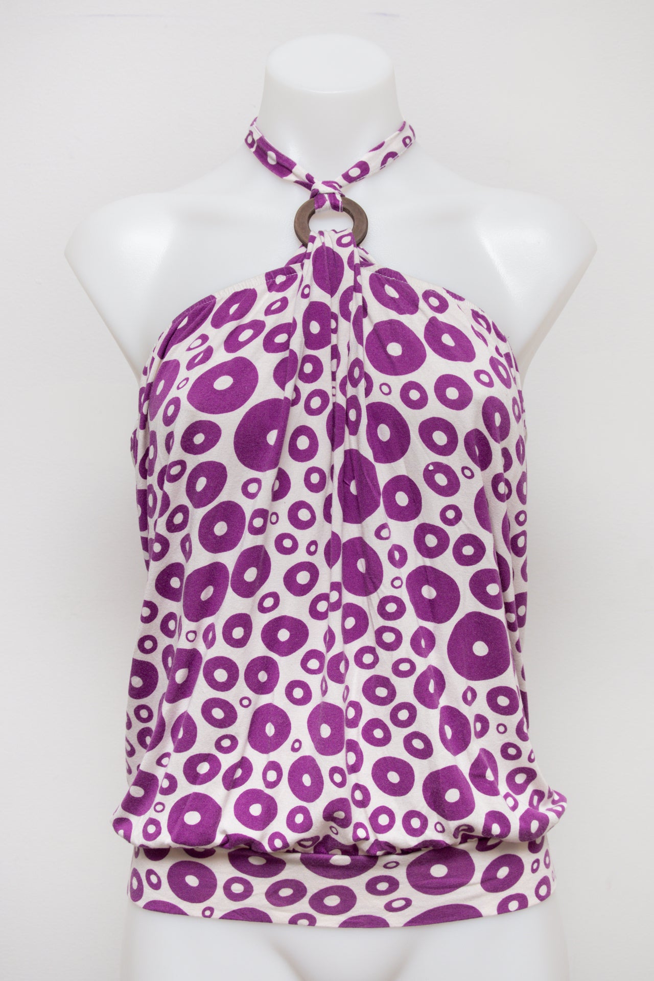#17 Camaieu Halter Top Purple | c. 184 | Size 8