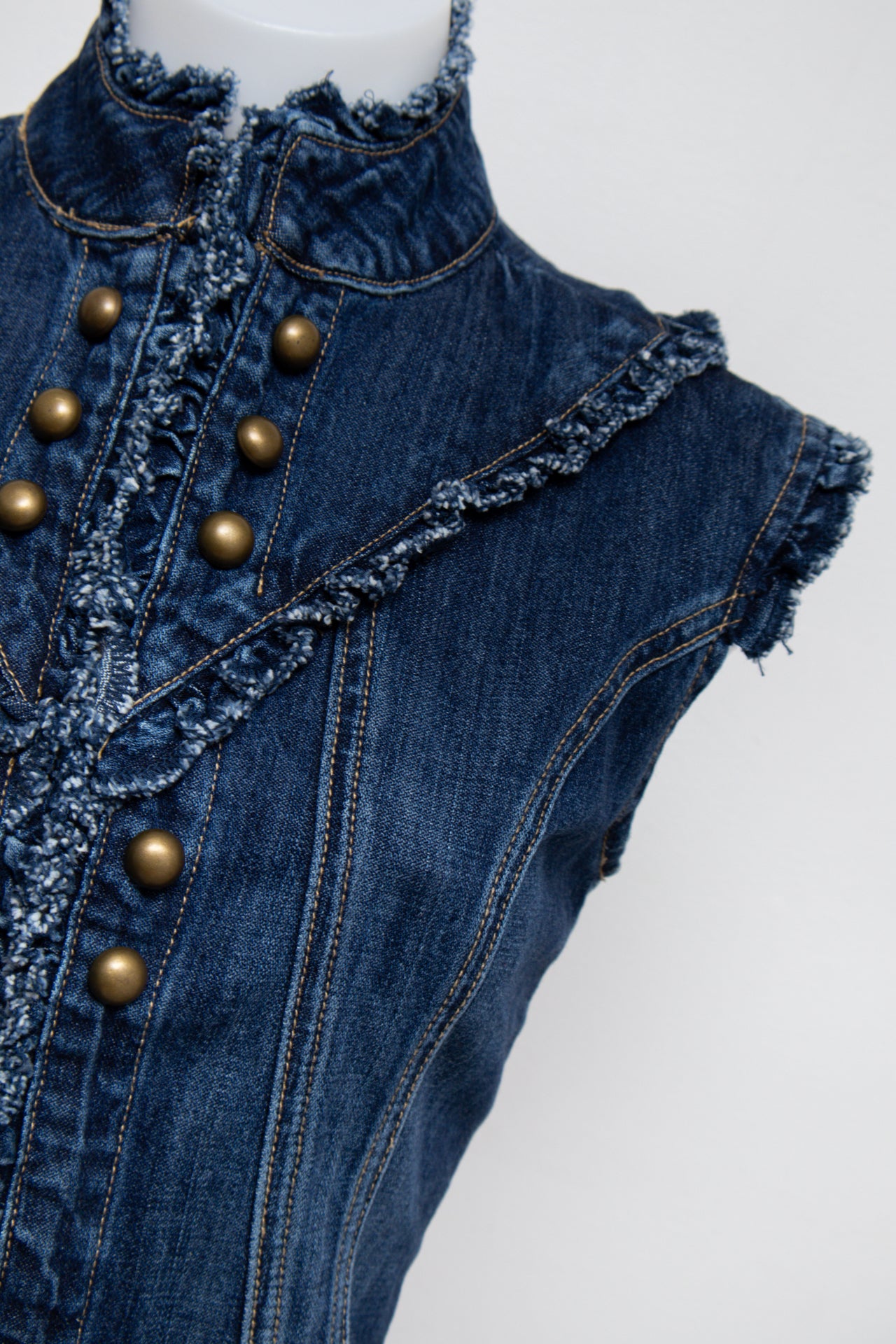 #93 Star Jeans Denim Top Blue | c. 193 | Size 10