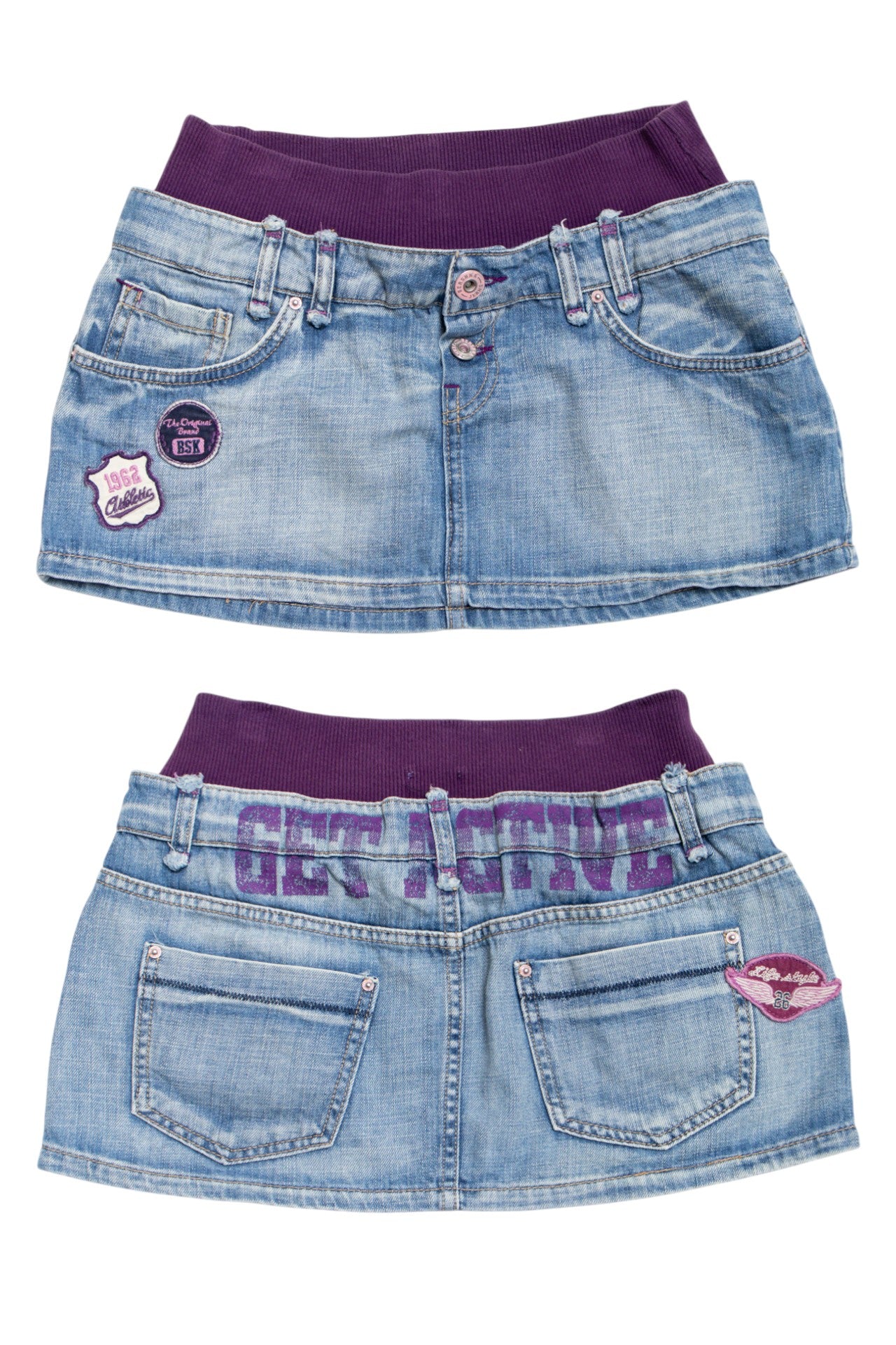 #146 Bershka Denim Denim Mini Skirt Blue | c. | Size 10/12