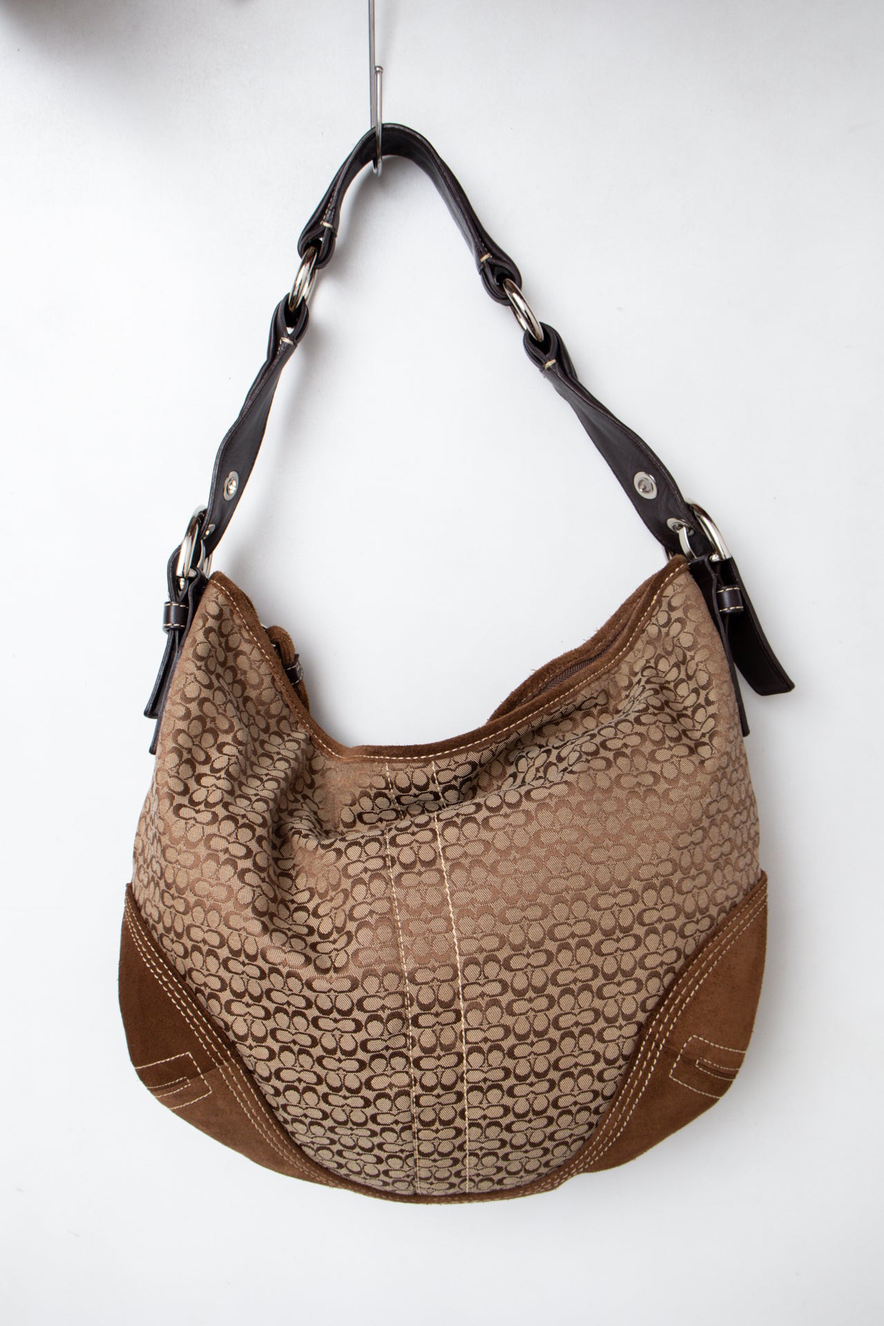 #196 Coach Shoulder Bag Brown | c. 198 | Size