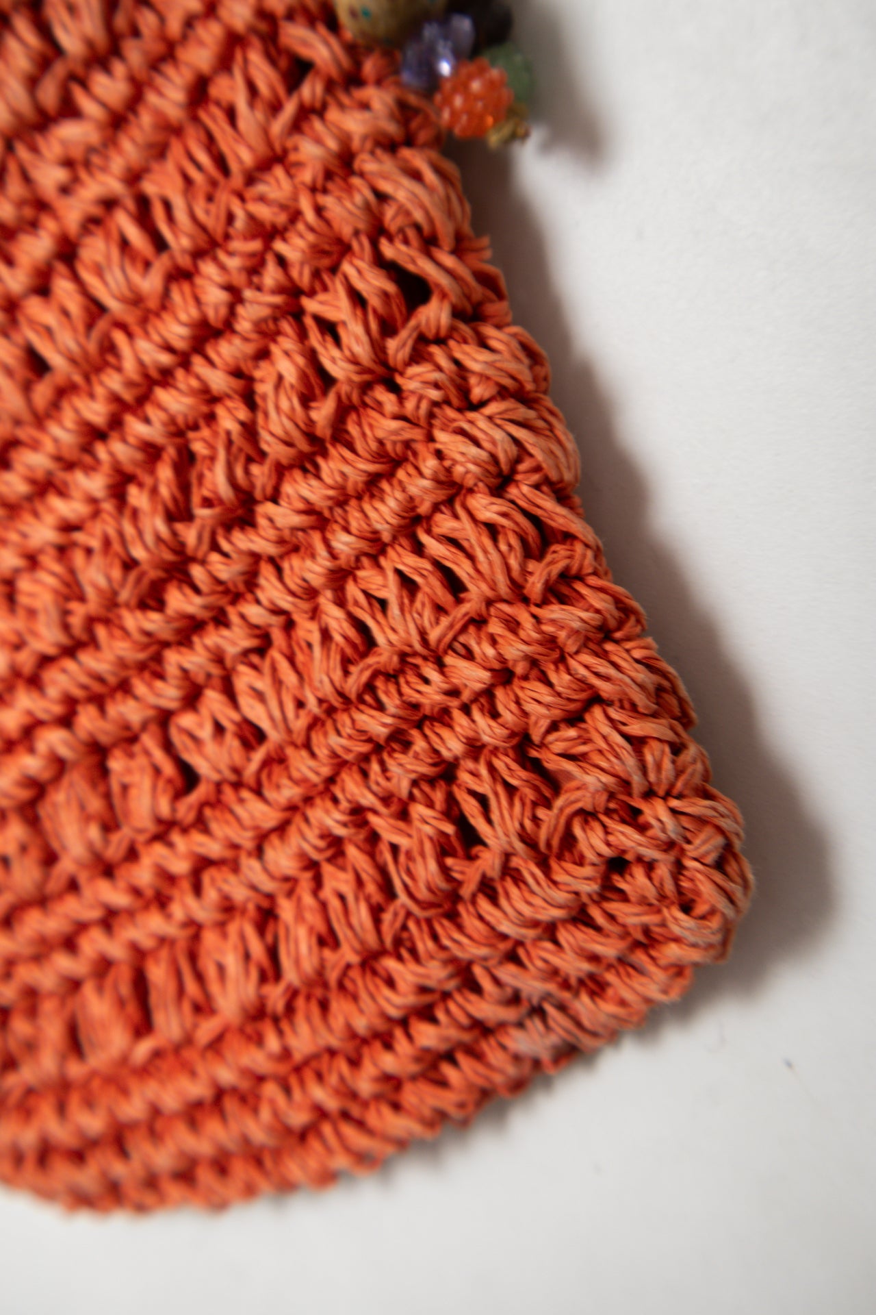 #176 Beaded Cappeli Shoulder Bag Orange | c. 180