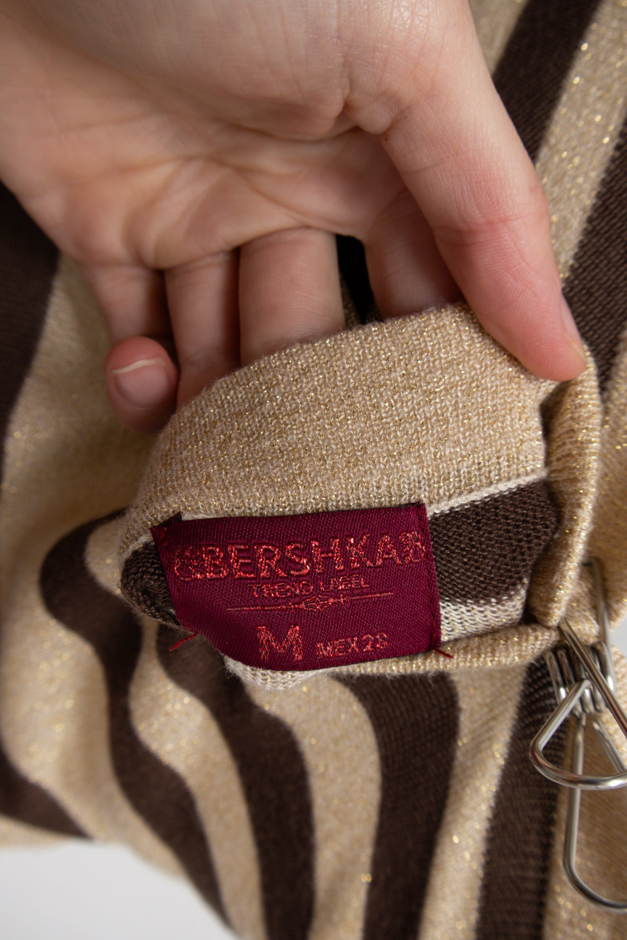 #92 Bershka Mini Skirt Beige | c. 181 | Size 10