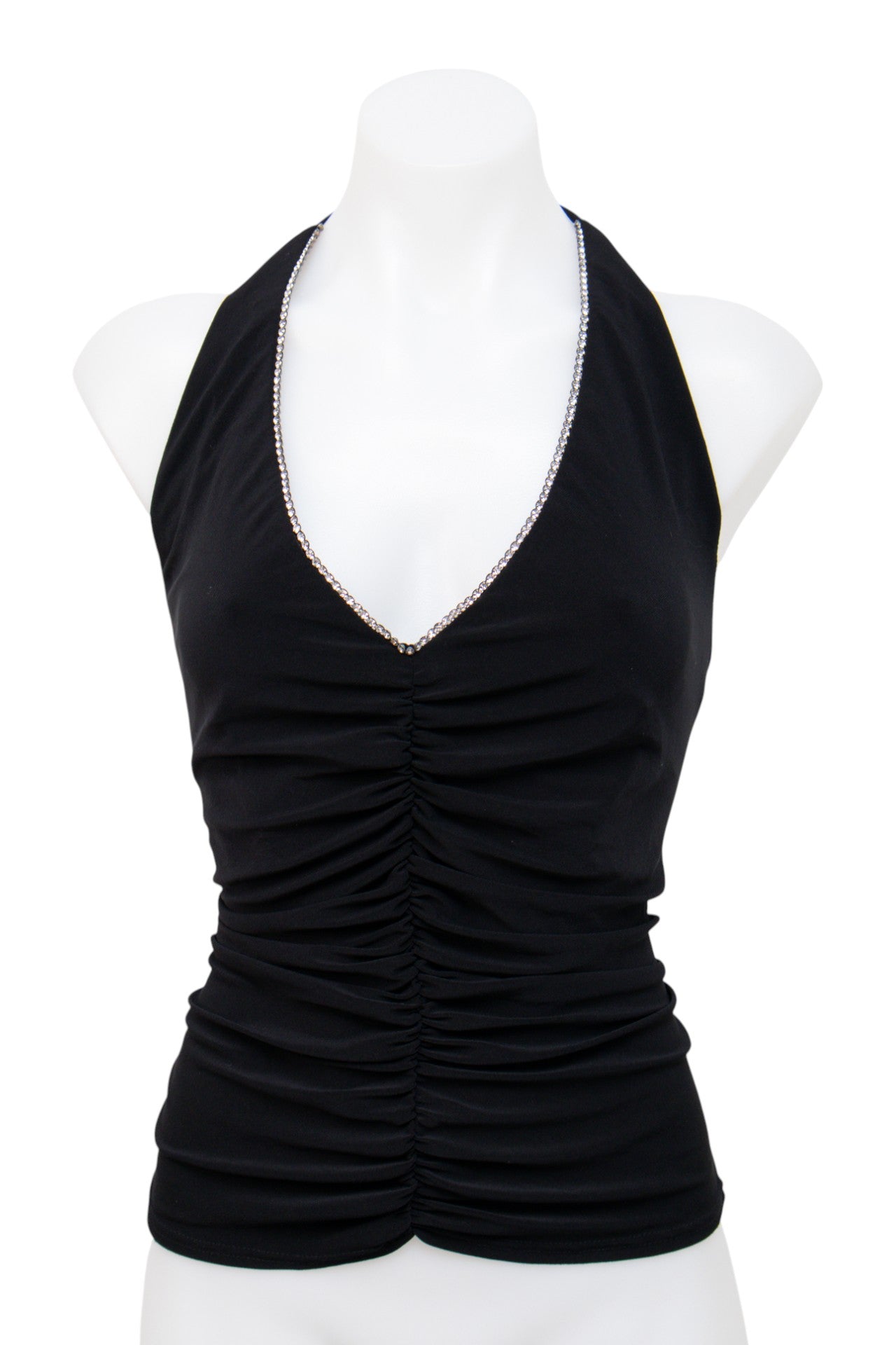 #015 Mr K Halter Top Black | c. 202 | Size 10