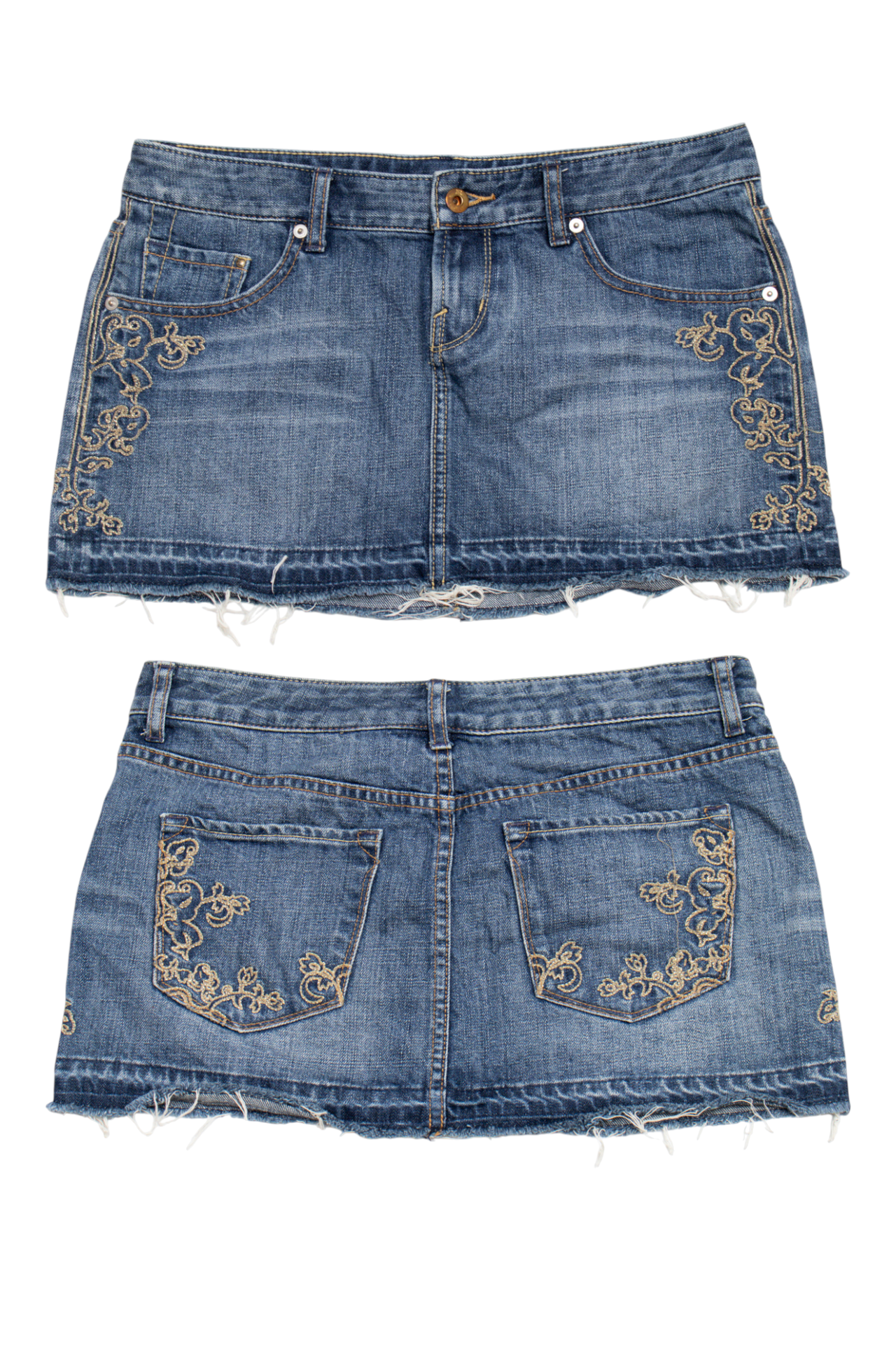 #078 X2 Mini Skirt Blue | c. 204 | Size 8