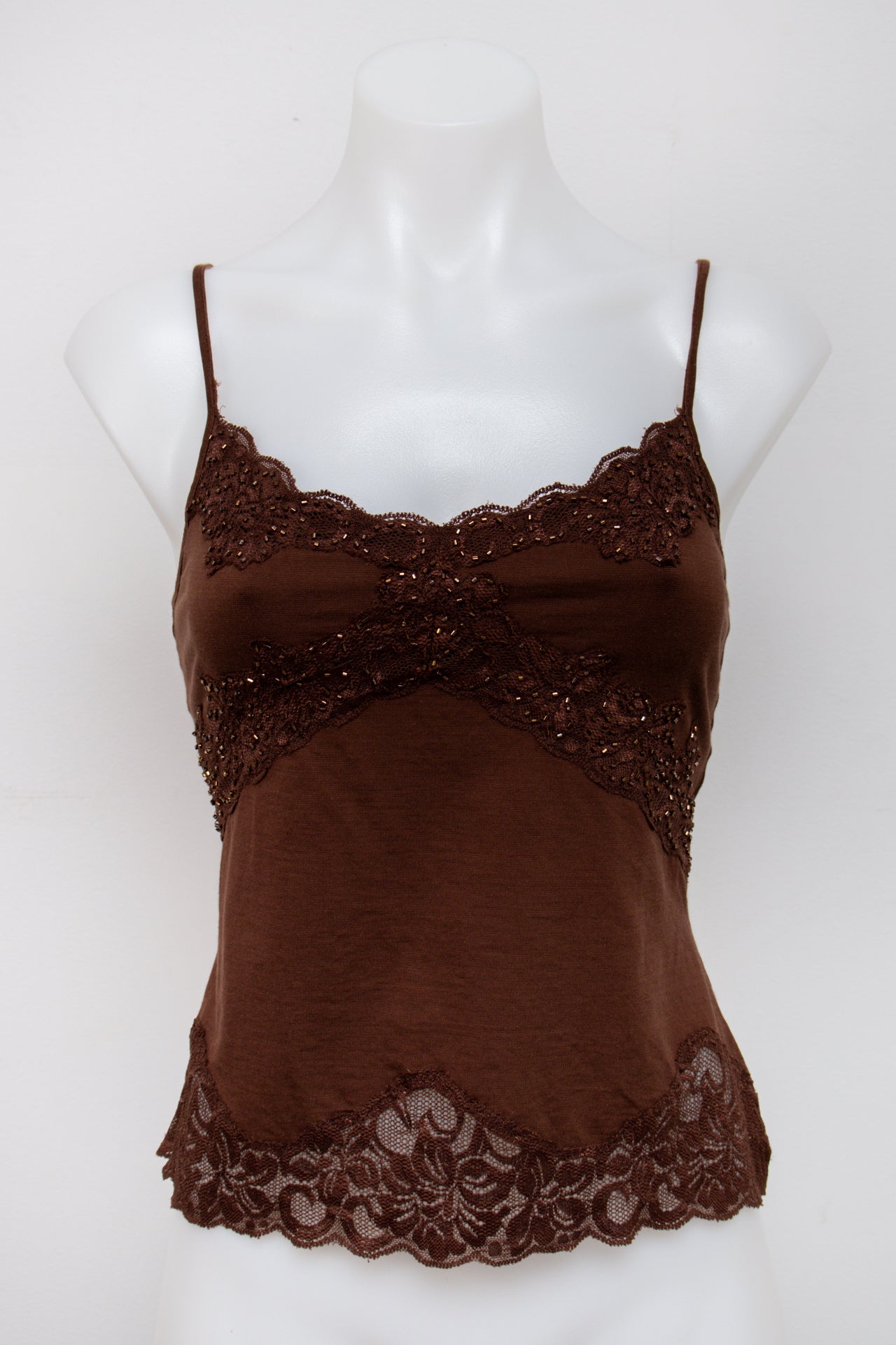 #20 W.diary Cami Top Brown | c. 195 | Size 8/10