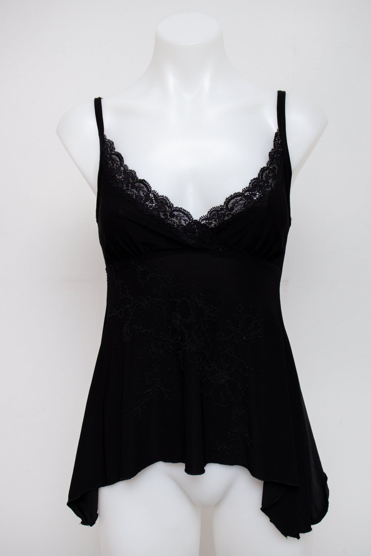 #25 French Blue Cami Top Black | c. 197 | Size 8