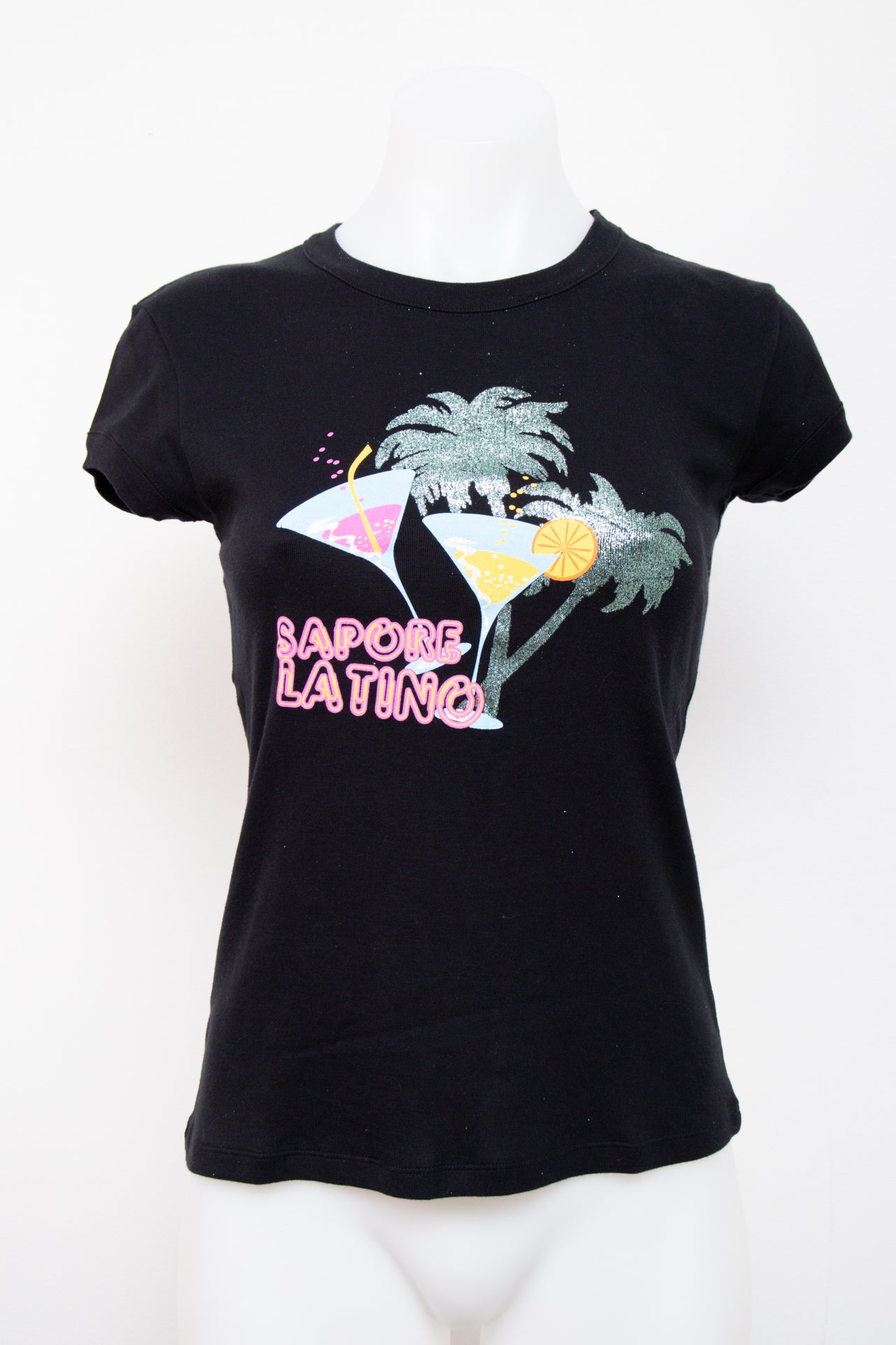# United Colors Of Benetton T-shirt Black | c. 206 | Size 8