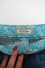 #074 Arizona Jean Company Booty Short Blue | c. 213 | Size 6/8