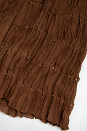 #112 Allison Taylor Skirt Brown | c. 193 | Size 10