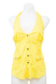 #062 2b Bebe Halter Top Yellow | c. 207 | Size 8
