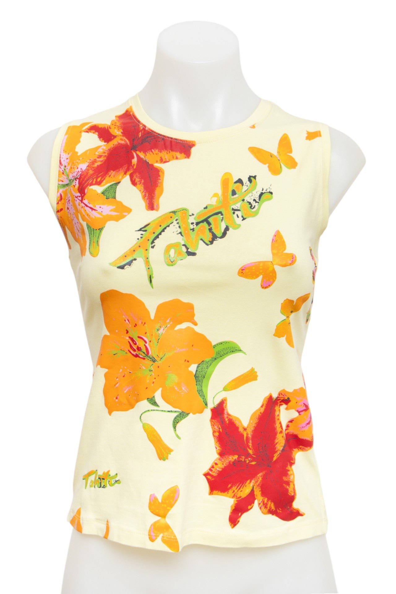 #59 Hawaii Tahiti Tank Top Yellow | c. 193 | Size 10