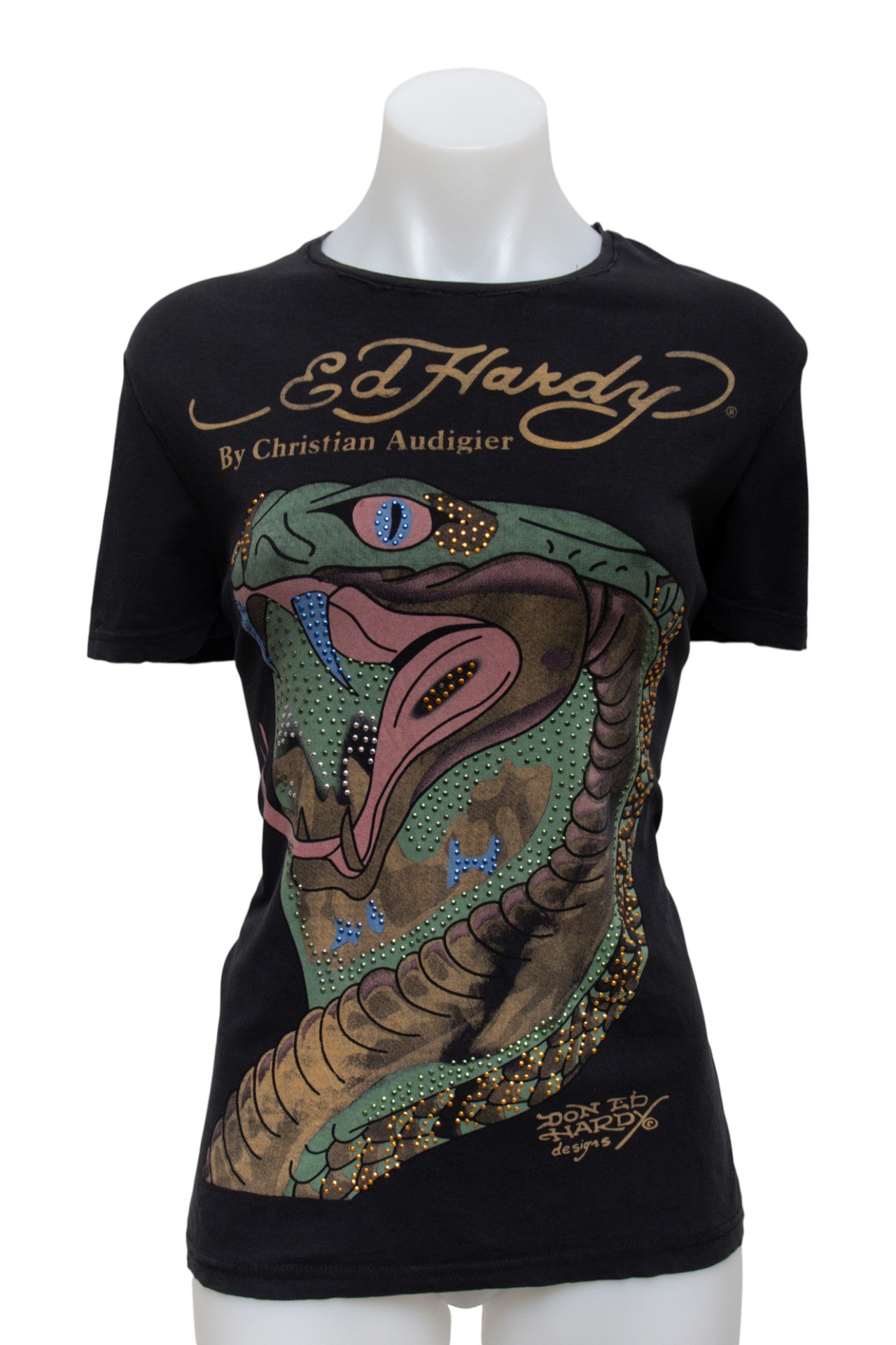 #75 Ed Hardy T-shirt Black | c. 178 | Size 12