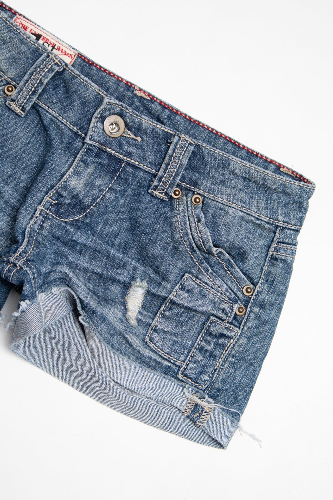 #166 The Universal Manks Denim Shorts Blue | c. 203 | Size 8