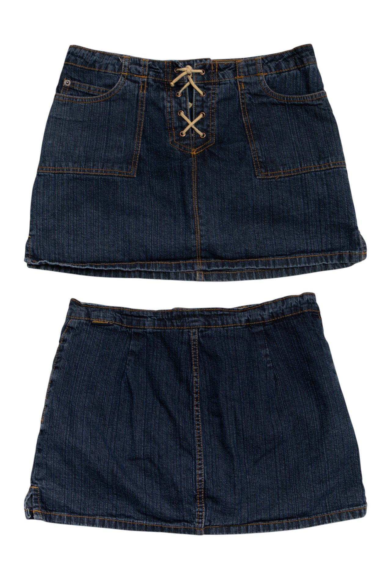 #161 Lo-rise / Jordache Mini Skirt Blue | c. 190 | Size 10
