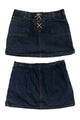 #161 Lo-rise / Jordache Mini Skirt Blue | c. 190 | Size 10