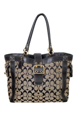 #191 Coach Tote Style Bag Black | c. 207