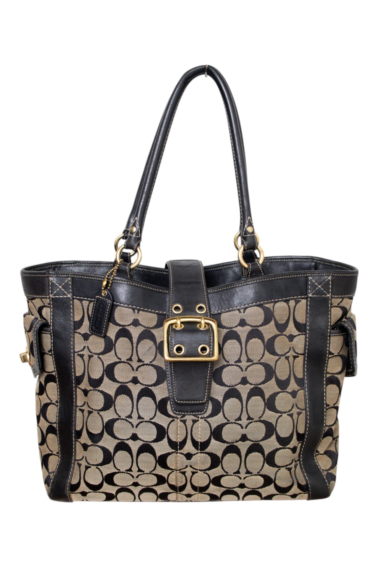 #191 Coach Shoulder Bag Black | c. 207 | Size