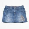 #055 Faded Glory Mini Skirt Blue | c. 204 | Size 10
