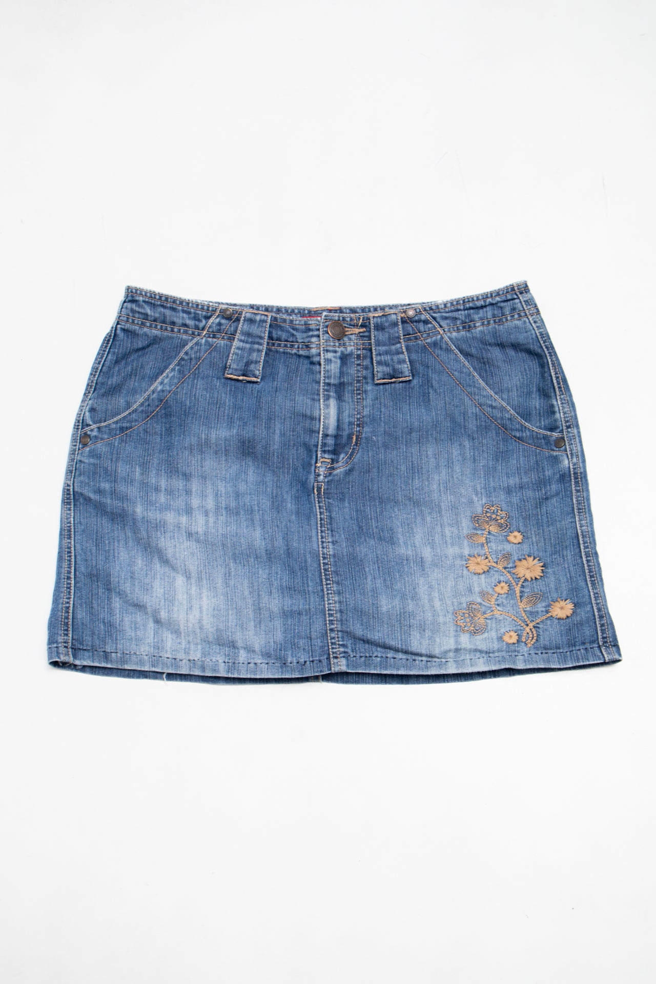 #055 Faded Glory Mini Skirt Blue | c. 204 | Size 10