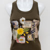 #24 Xperma By X-ringu Homme Tank Top Brown | c. 191 | Size 10