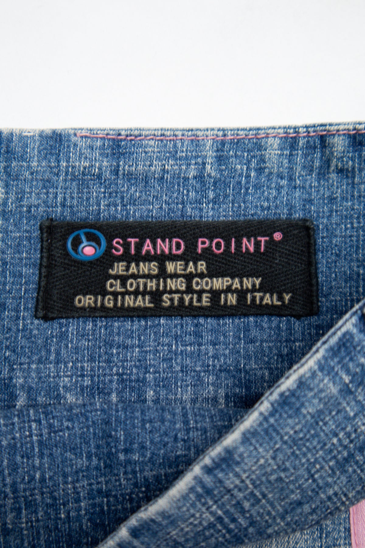 #155 Stand Point Mini Skirt Blue | c. 207 | Size 10