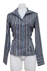 #051 Pink Long Sleeve Blue | c. 214 | Size 8