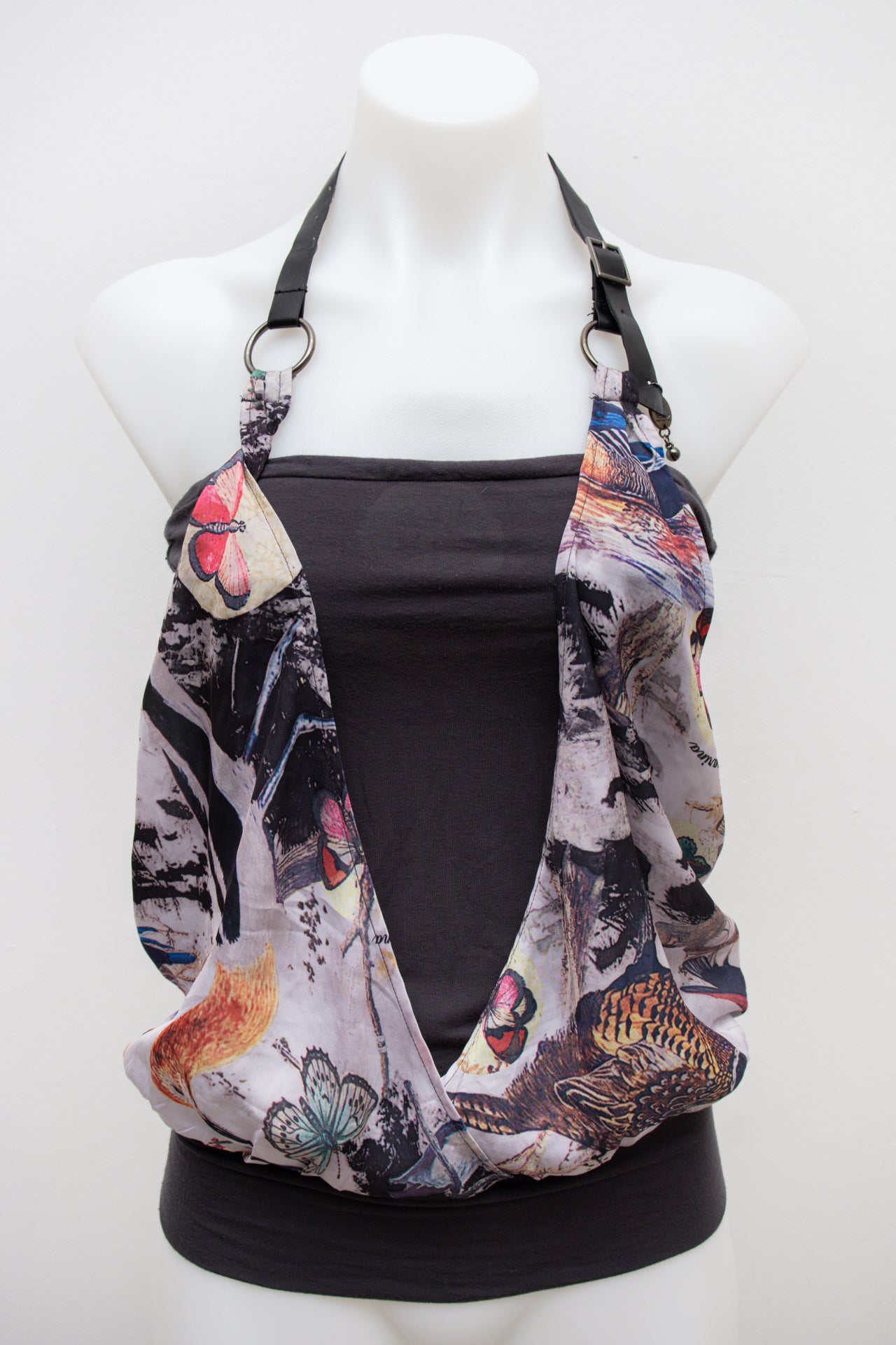 #140 Fornarina Halter Top Black | c. 186 | Size 8/10