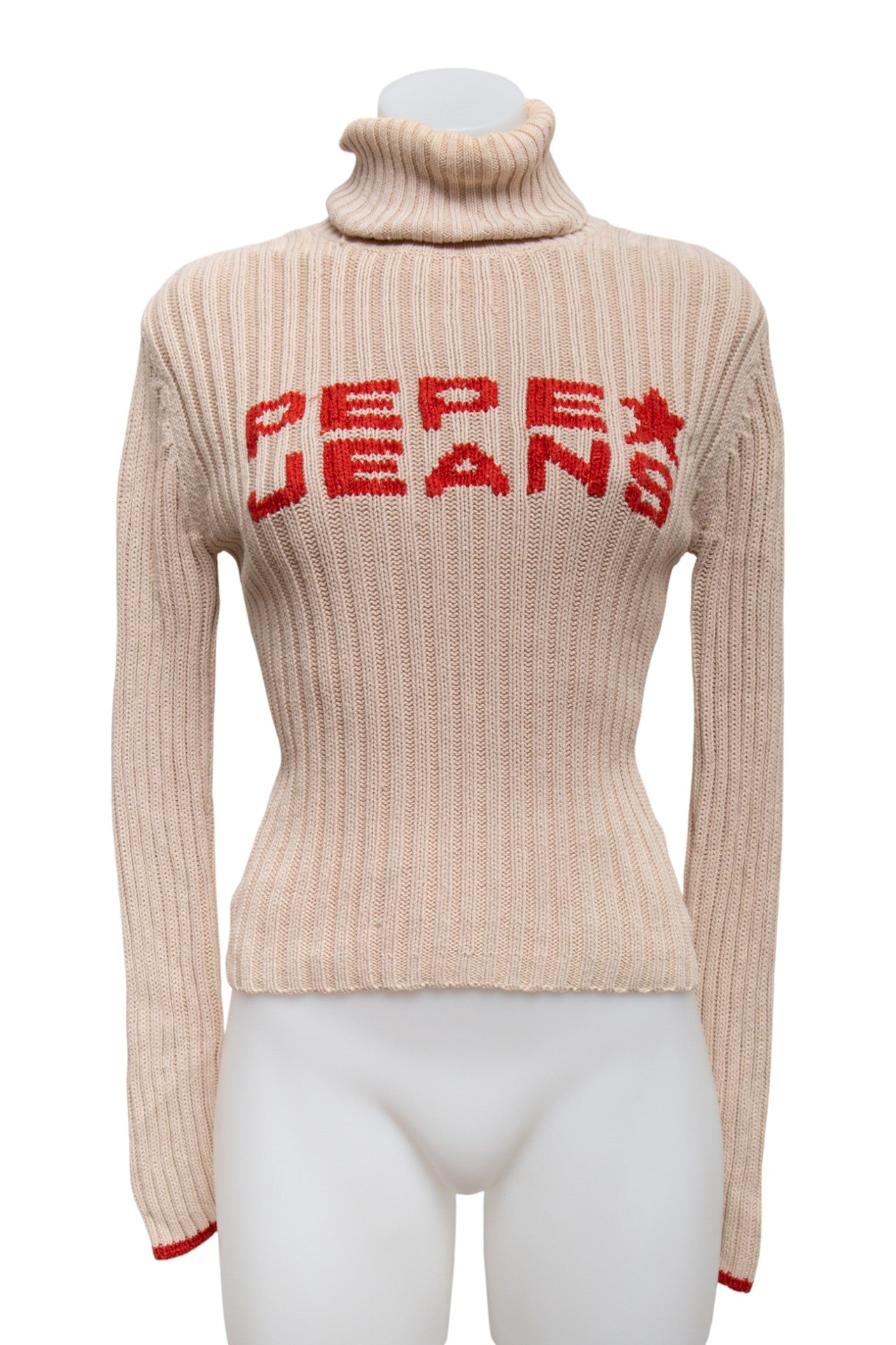 #112 Pepe Jeans London T-shirt Beige | c. 178 | Size 8