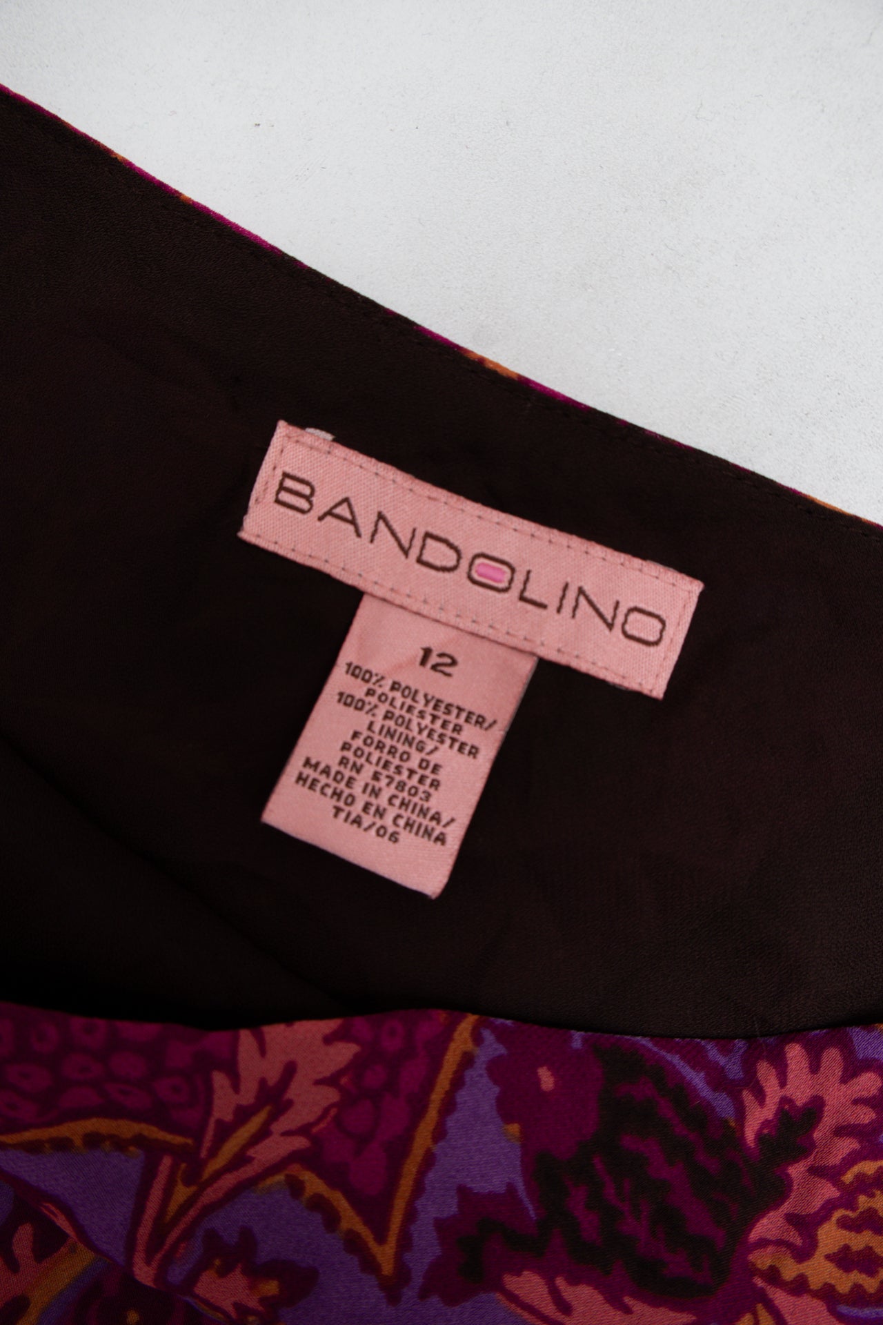 # B A N D O L I N O Skirt Purple | c. 194 | Size 12