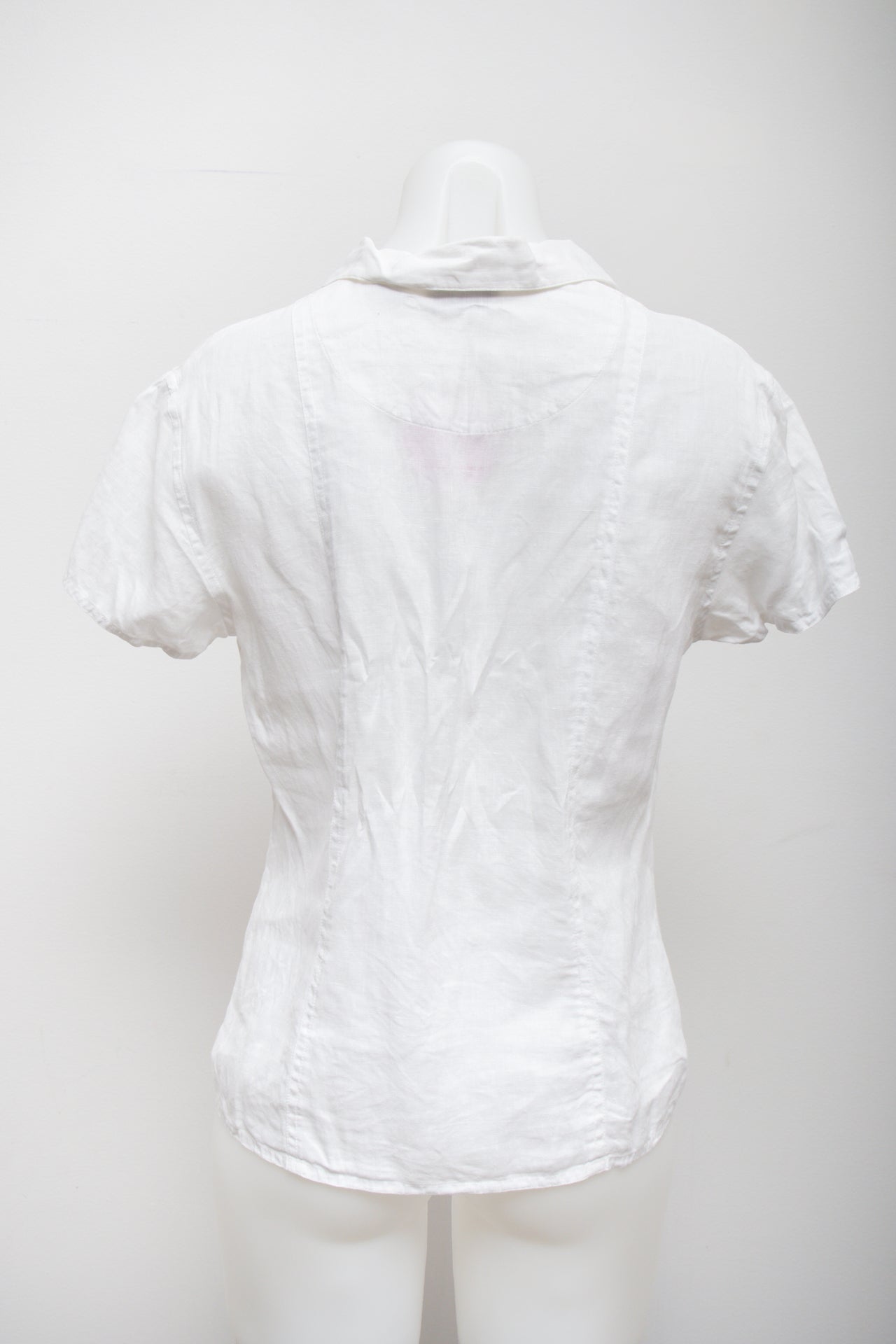 #77 Ann TaylorLinen Button Up White | c. 178 | Size 8