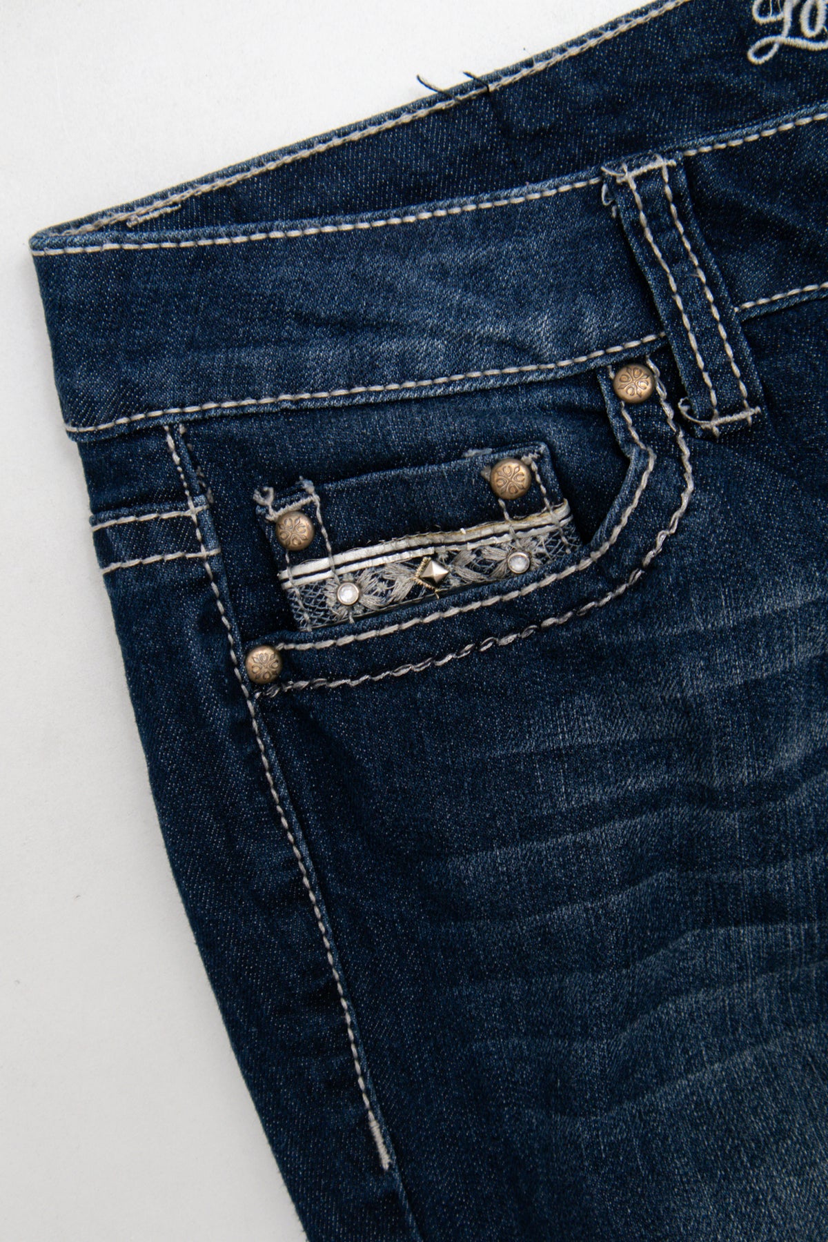 #081 Love Indigo Premium Capris Blue | c. 209 | Size 8